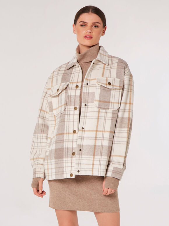 Light coffee-colored checkered pattern